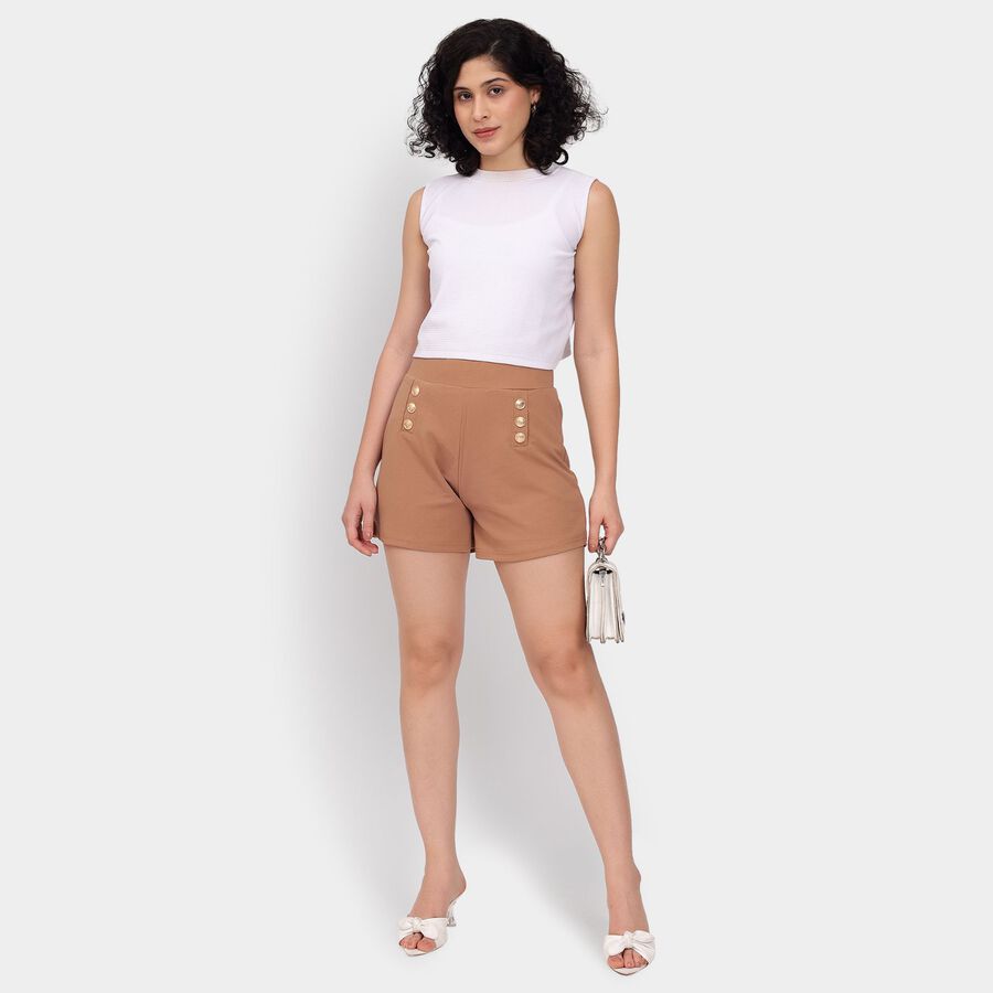 Ladies' Shorts, गहरा पीला, large image number null