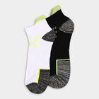 Men's Socks (Pack of 2), काला, small