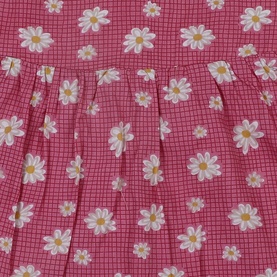 Infants' Fuchsia Cotton Minimalist Everyday Frock, Fuchsia, large