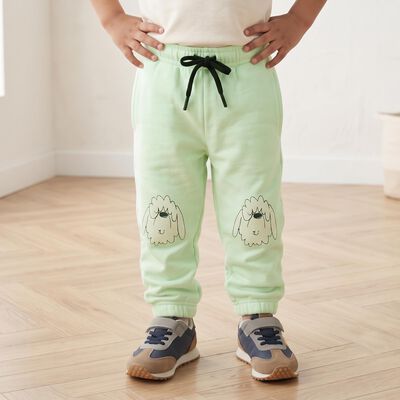 Boys Mint Green Jogger Fit Bunny Printed Pyjama
