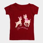 Girls' T-Shirt, Wine, small