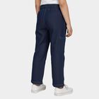 Girls' Deep Navy Cargo Fit Embroidered Jeans, गहरा नीला, small image number null