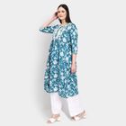 Ladies' 100% Cotton Kurta , Mid Blue, small image number null