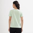 Women's Mint Green Round Neck T-Shirt, हल्का हरा, small image number null
