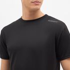 Men's Jet Black Crew Neck Athleisure T-Shirt, Black, small