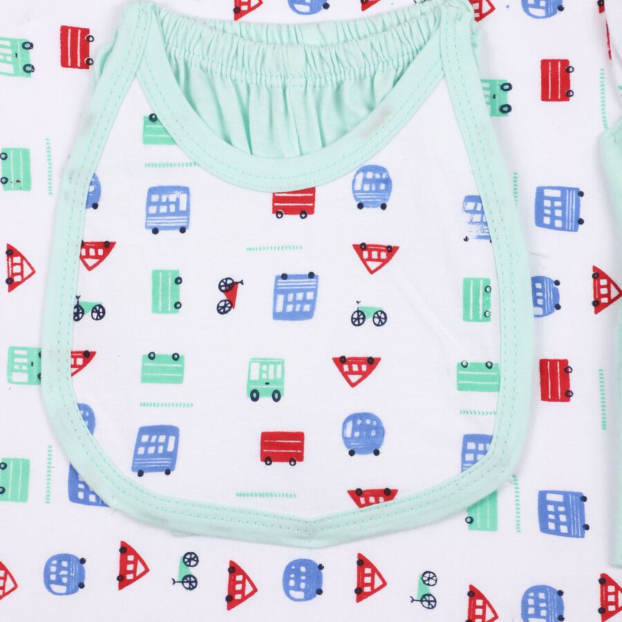 Infants' 100% Cotton Gift Set, Light Green, large image number null
