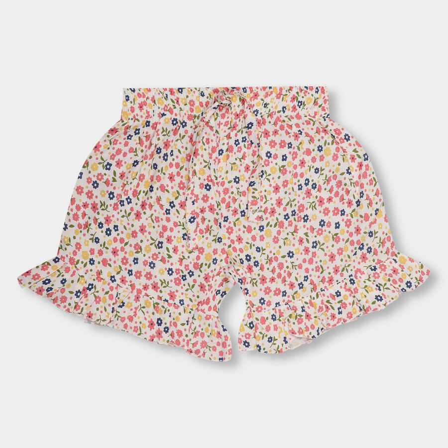 Girls' Shorts , सफ़ेद, large