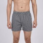 Men's Navy Blue Regular Fit Solid Boxers, Navy Blue, small