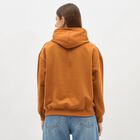 Women's Rust Brown Hooded Casual Sweatshirt, Mustard, small image number null