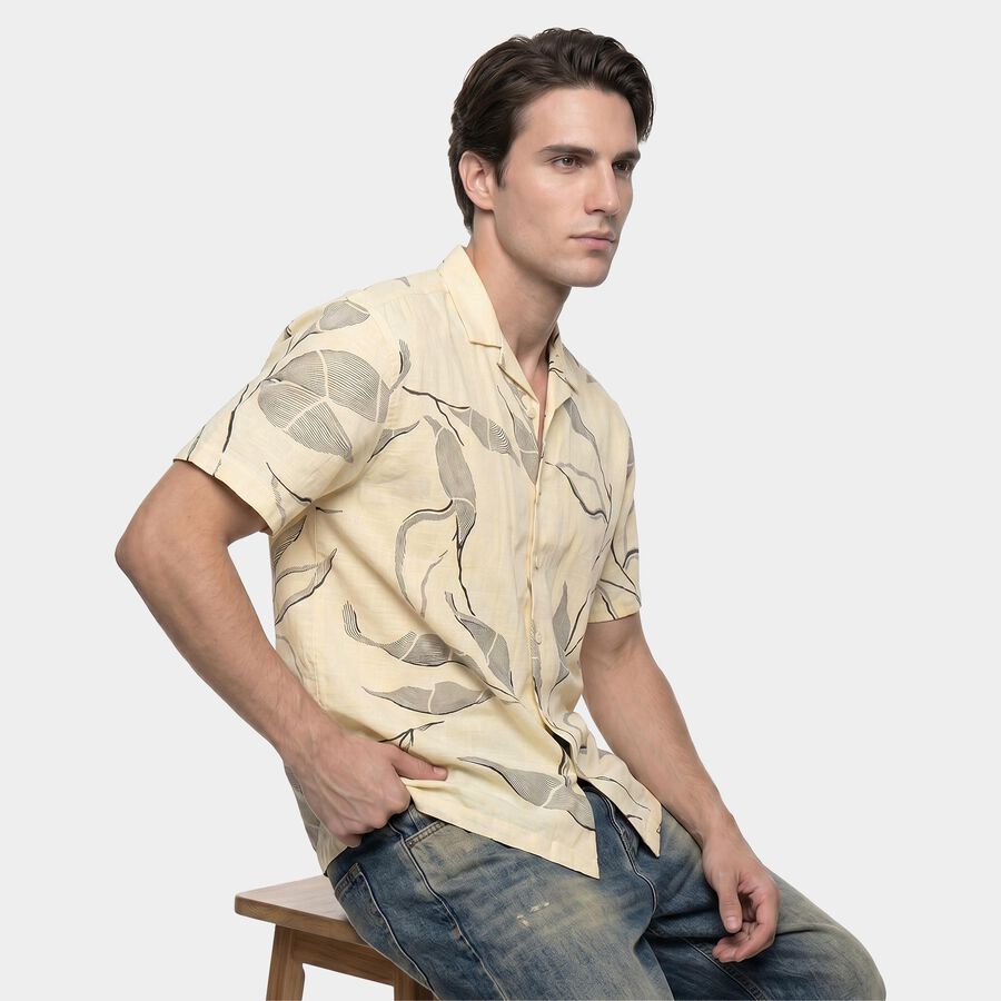 Men's Casual Shirt, Off White, large