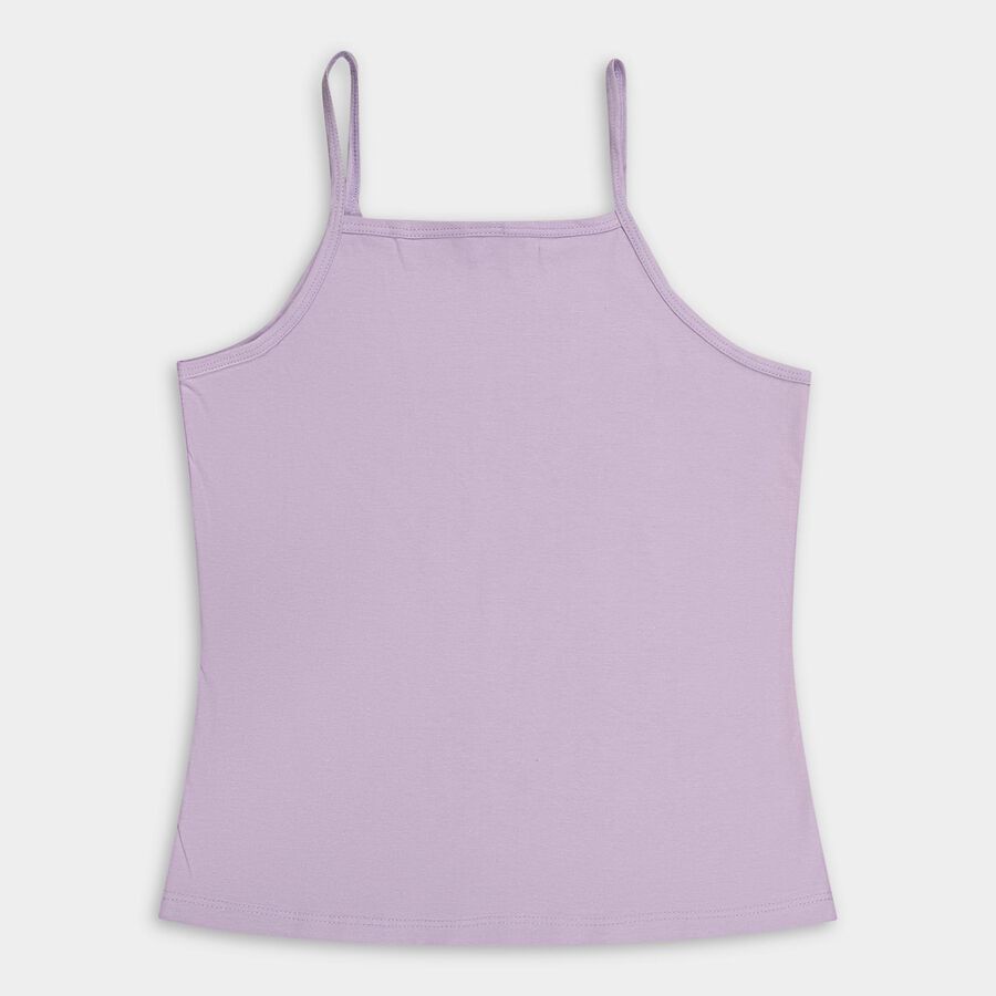 Girls' 100% Cotton Vest (Pack of 2), लाइलेक, large image number null