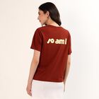 Women's Rust Round Neck Casual T-Shirt, Rust, small