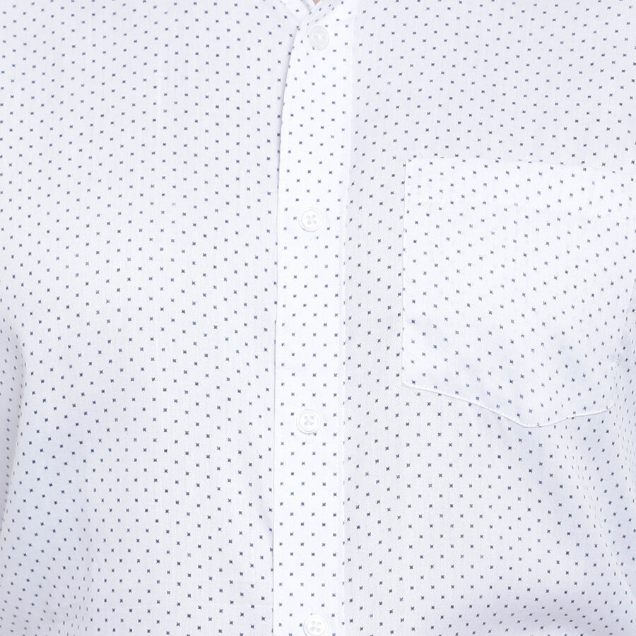 Printed Formal Shirt, White, large image number null