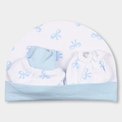 Infants' 100% Cotton Gift Set (Cap, Mittens, Booties)