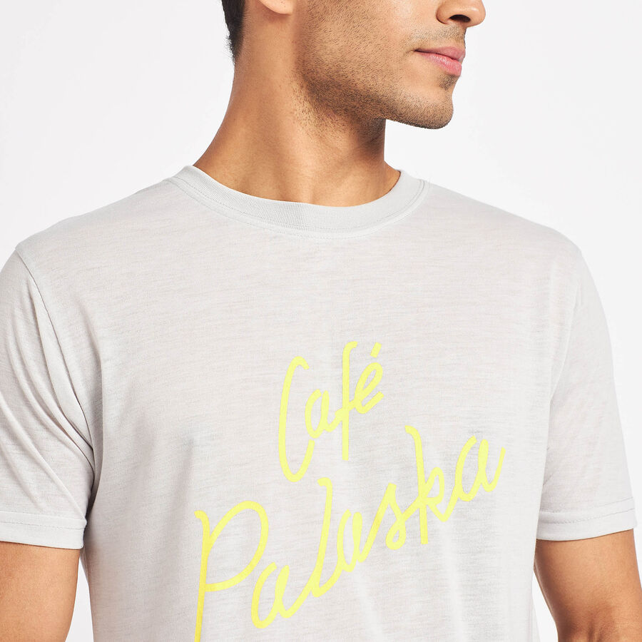 Round Neck T-Shirt, Light Grey, large image number null