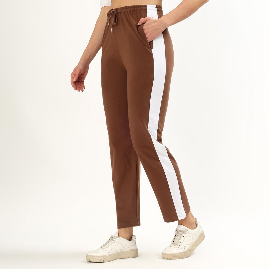 Ladies' Track Pants, Brown, large