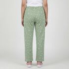 Women's Light Green Relaxed Fit Cotton Blend Pyjama, Light Green, small