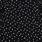 Girls Black Cotton Polka Dot Ruffle Sleeve Top and Beige Capri Set, Black, small image number null