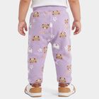 Infants' Purple Jogger Bear Printed Pyjama, बैंगनी, small