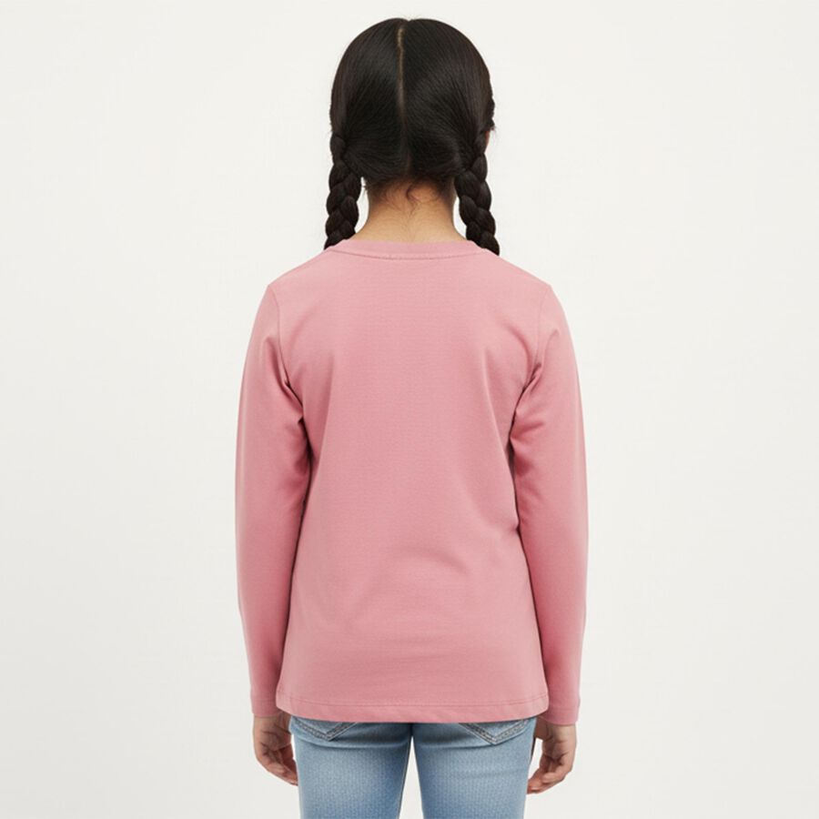 Girls' Top, Light Pink, large image number null