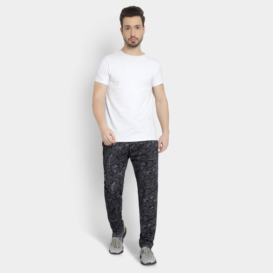 Printed Track Pants, Dark Grey, large image number null