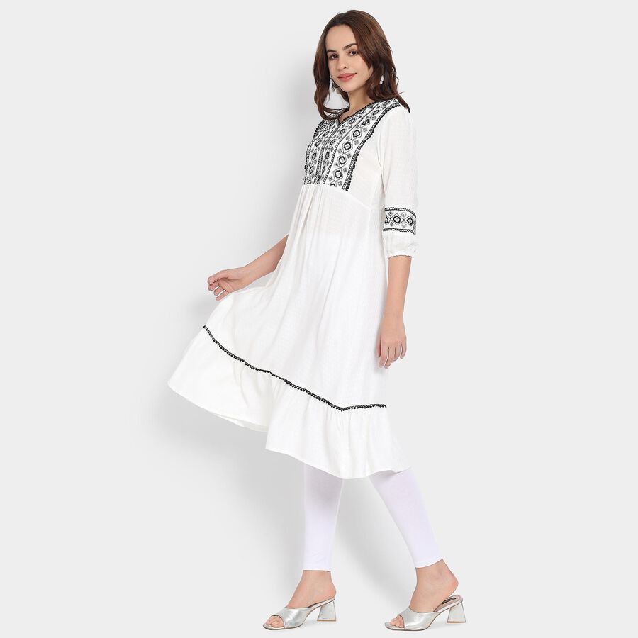 Ladies' Kurta, Off White, large image number null