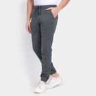 Men's Slim Fit Casual Trousers , गहरा हरा, small image number null