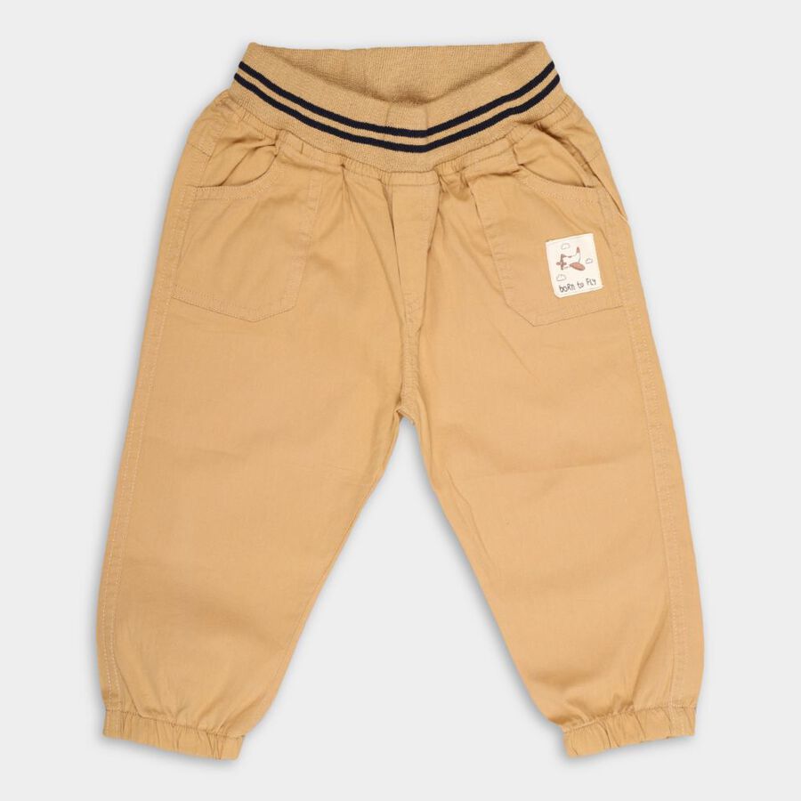 Infants' 100% Cotton Trousers, खाकी, large image number null