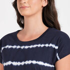 Cotton Stripes Dress, नेवी ब्लू, small image number null