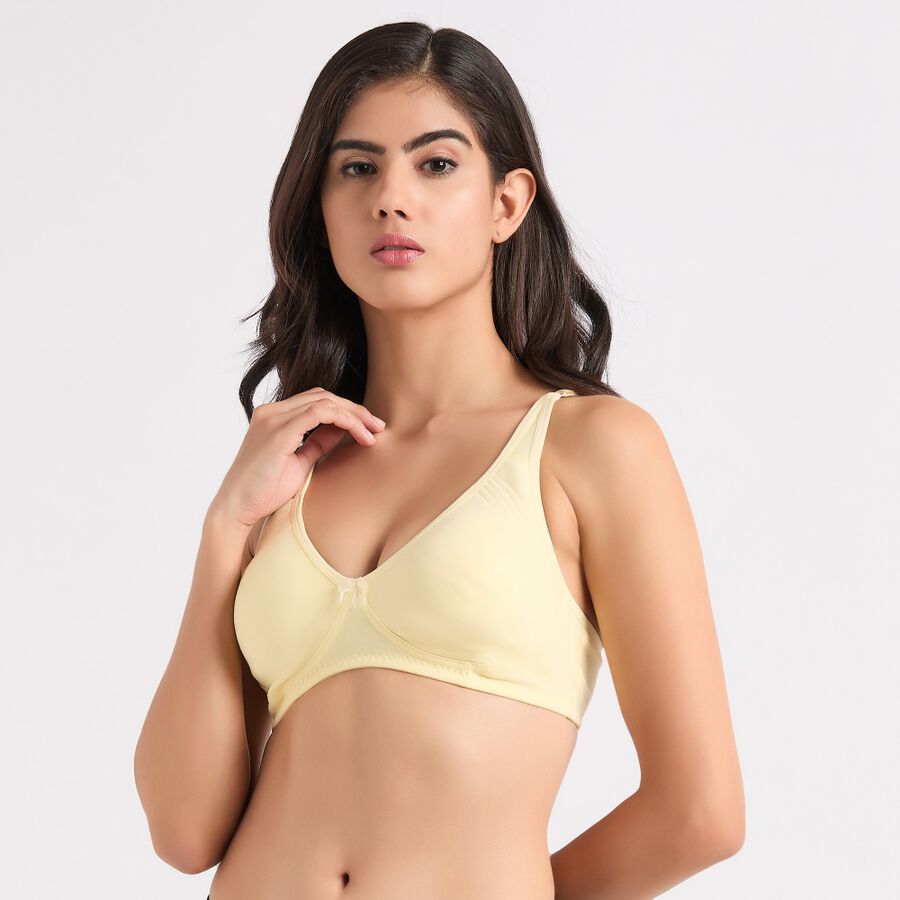 Ladies' Non-Padded Bra, पीला, large