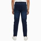 Boys' Regular Fit Jeans, गहरा नीला, small
