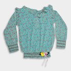 Girls' T-Shirt , Aqua, small