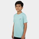 Boys' Half Sleeves T-Shirt, एक्वा, small