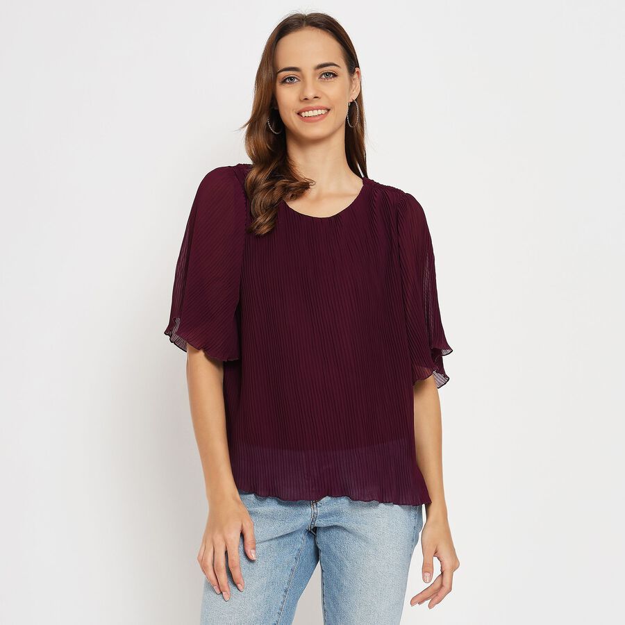 Ladies' Top , बैंगनी, large image number null