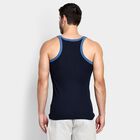 Men's 100% Cotton Gym T-Shirt , Navy Blue, small