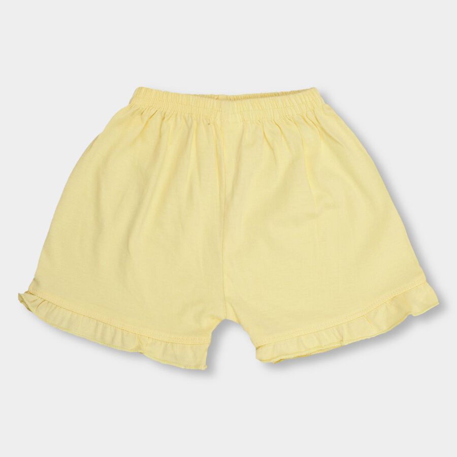 Infants' 100% Cotton Half Pant , हल्का नीला, large