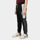 Boys' Black Cotton Blend Pyjama, Black, small