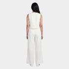 Women's White Solid Co-ord Set, Off White, small