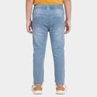 Boys' Light Blue Drawstring Waist Jeans, Light Blue, small