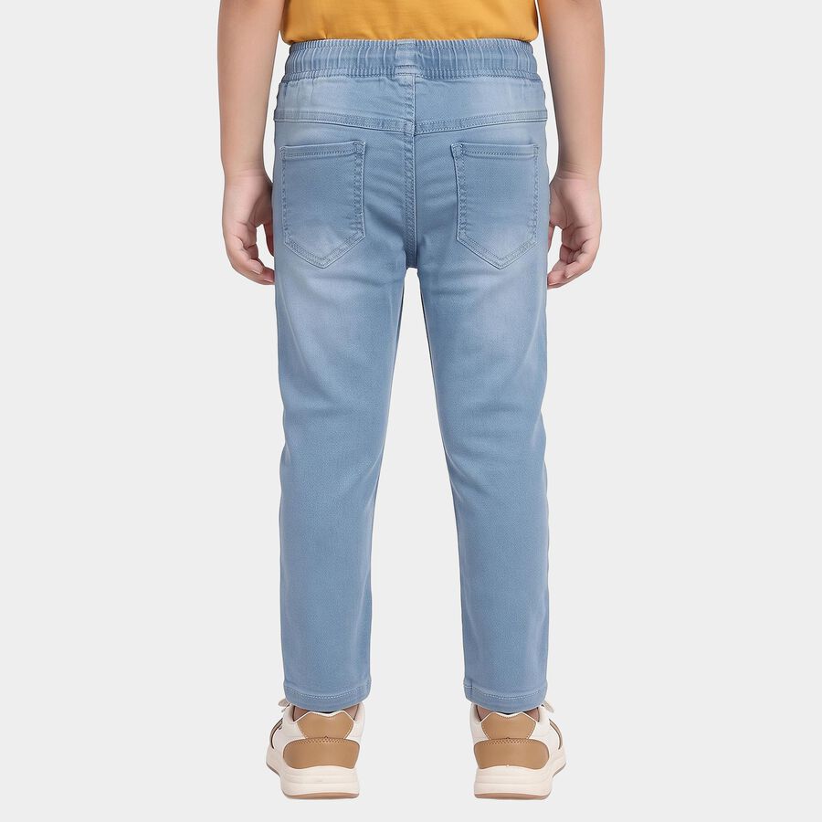 Boys' Light Blue Drawstring Waist Jeans, Light Blue, large