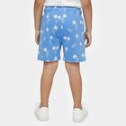 Boys' Blue Regular Fit Tropical Printed Bermuda Shorts, Light Blue, small