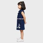 Girls' Frock, गहरा नीला, small