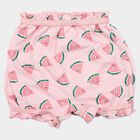 Girls Pink Regular Fit Watermelon Printed Bloomer, Light Pink, small