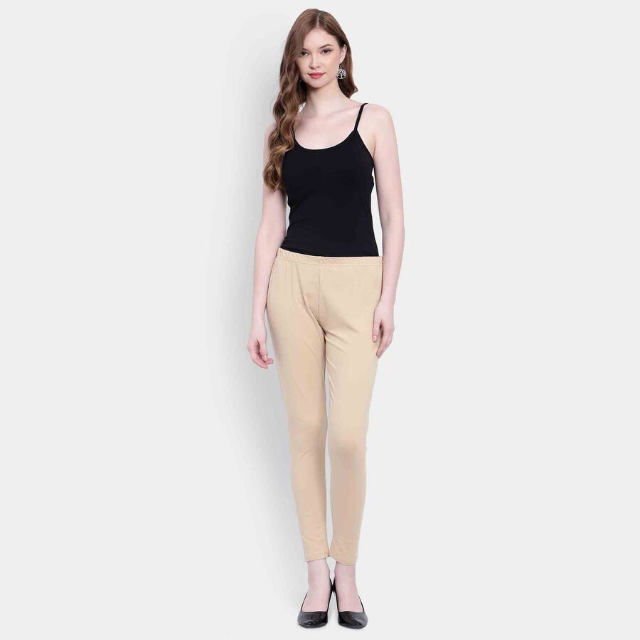 Solid Churidar, Khaki, large image number null
