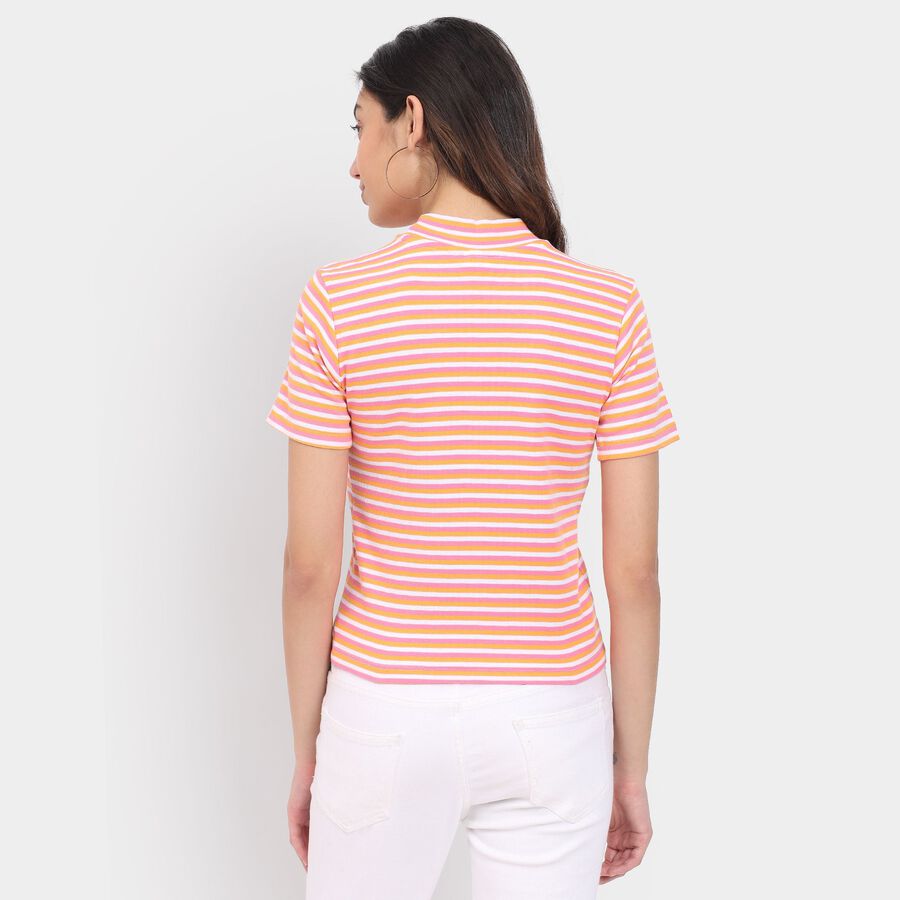 Ladies'  Crop  Top, पीच, large image number null