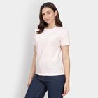Ladies' Round Neck T-Shirt, Pink, small image number null