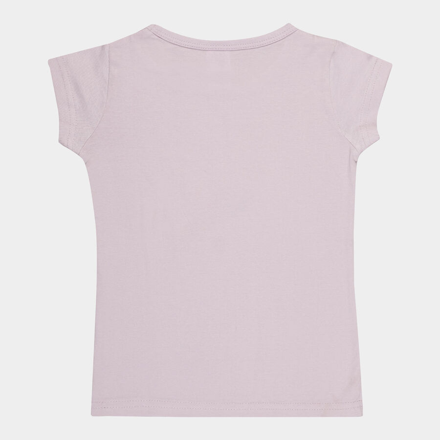 Girls Cotton T-Shirt, Lilac, large image number null