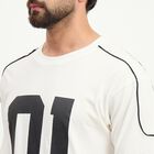 Men's White Cotton Round Neck Classic T-Shirt, सफ़ेद, small