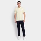 Men's Collared Half Sleeves T-Shirt, Yellow, small image number null