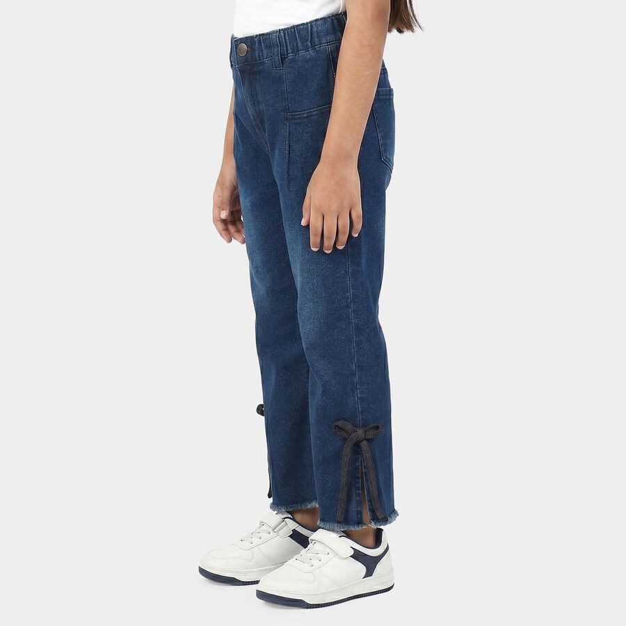 Girls' Jeans, Dark Blue, large